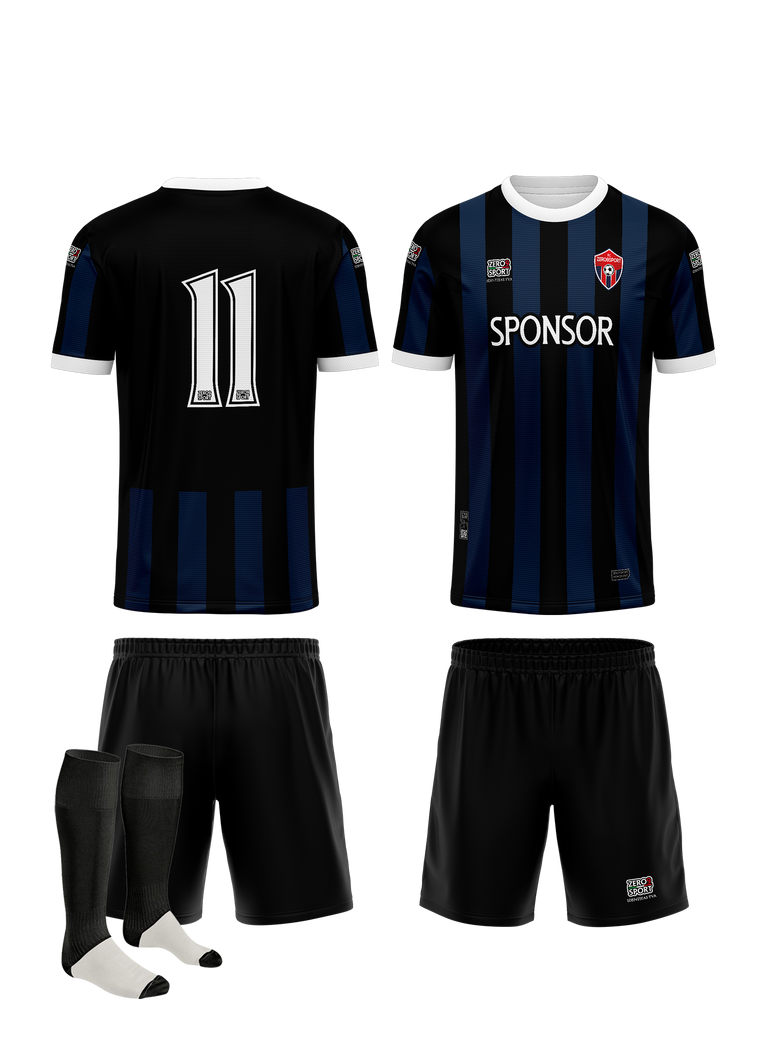 Divisa Gara CALCIO_LINEA TEAM_VERTICAL STRIPES_11 - Zero9sport - Divise sport personalizzate calcio, volley, basket