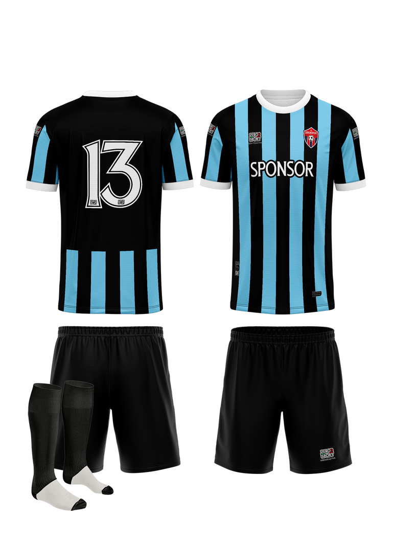 Divisa Gara CALCIO_LINEA TEAM_VERTICAL STRIPES_13 - Zero9sport - Divise sport personalizzate calcio, volley, basket