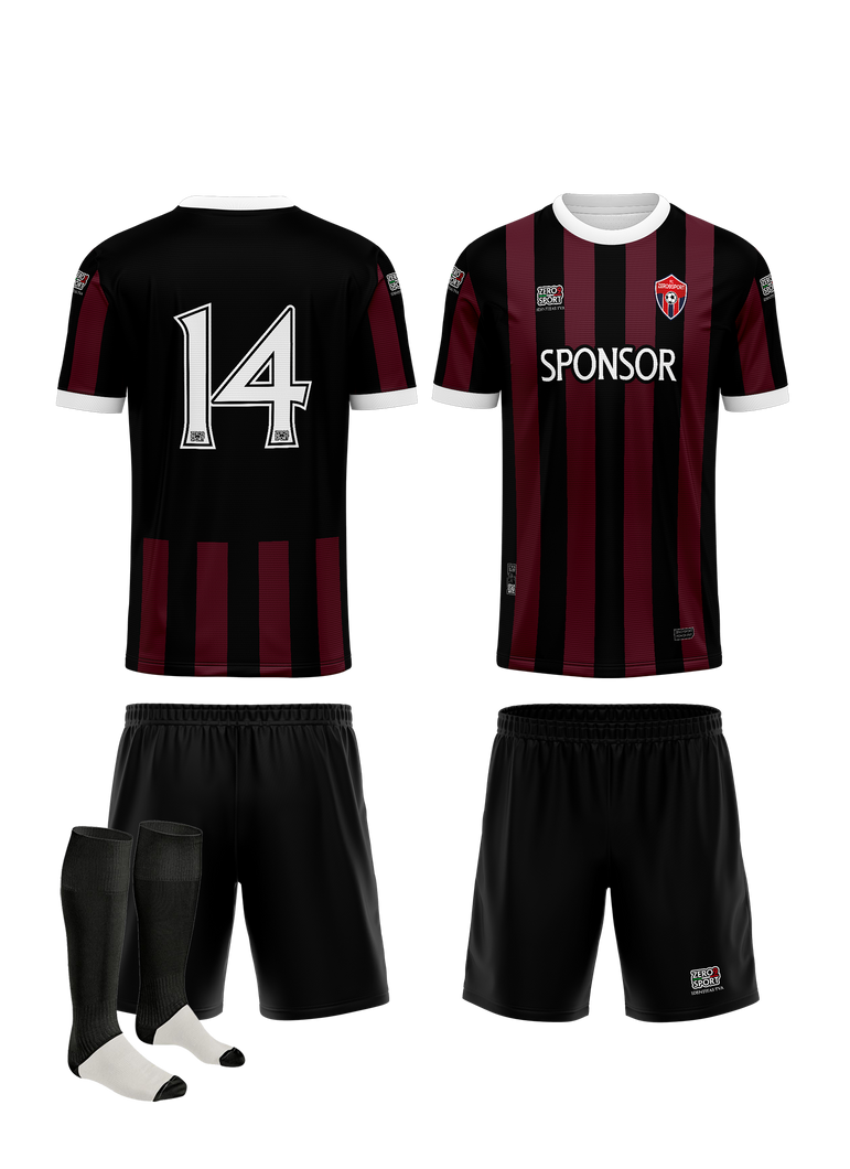 Divisa Gara CALCIO_LINEA TEAM_VERTICAL STRIPES_14 - Zero9sport - Divise sport personalizzate calcio, volley, basket
