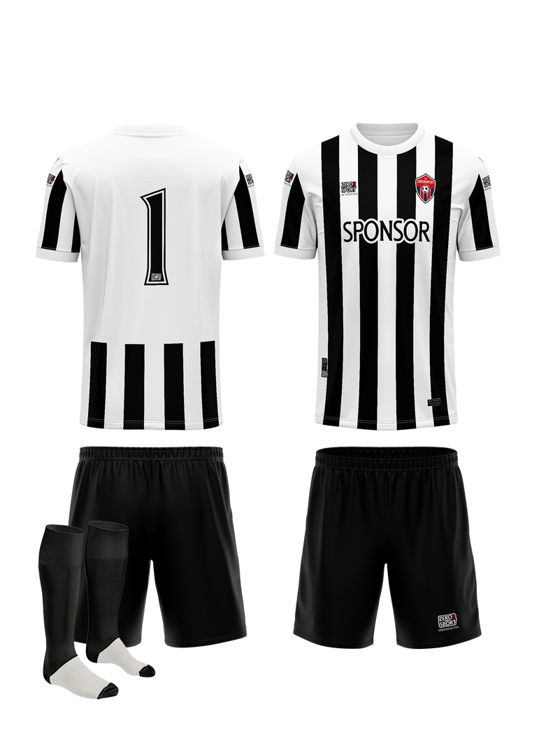 Divisa Gara CALCIO_LINEA TEAM_VERTICAL STRIPES_1 - Zero9sport - Divise sport personalizzate calcio, volley, basket