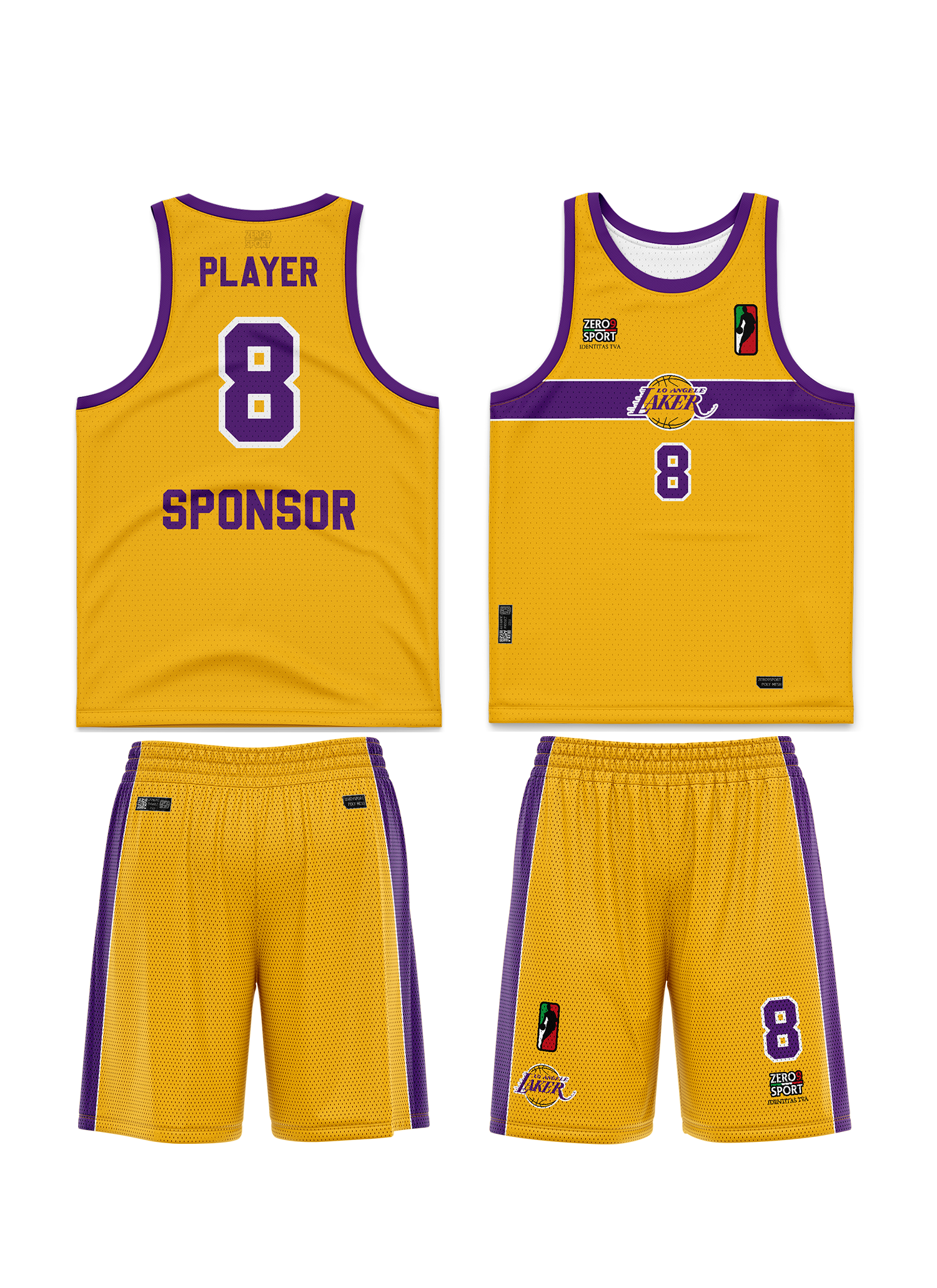 Divisa Da Basket Personalizzata Con Nome E Numero - Completo Maglia E Shorts Per Bambini E Adulti - Foto 11